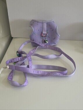 Whisker City Lavender Star Charm Cat Harness & Leash Set